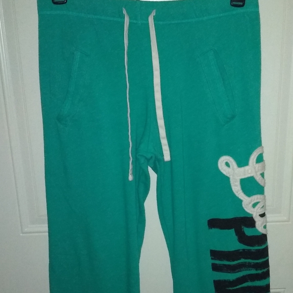 PINK Victoria's Secret Love Pink Logo Boyfriend Pants - Picture 8 of 10